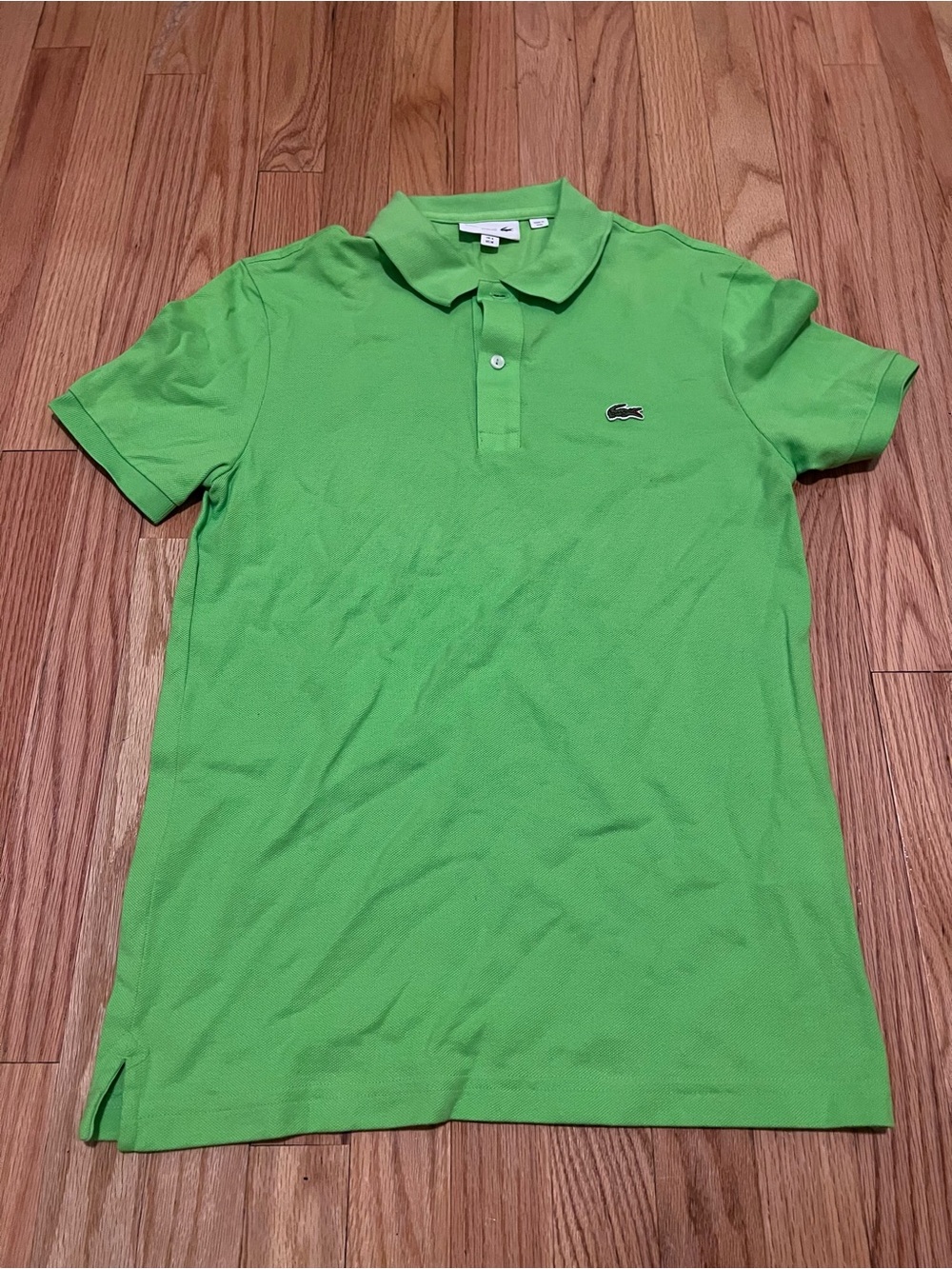 Lacoste Men's Lime Green Polo Shirt